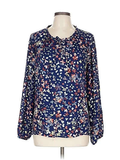 Pre-owned I.n. Studio Long Sleeve T-shirt In Blue