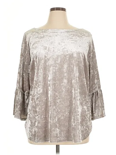 Pre-owned I.n. Studio Poncho In Silver