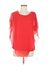 I.n. Studio Short Sleeve Blouse In Red