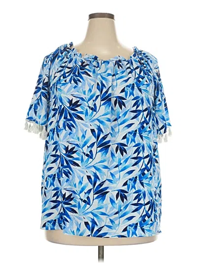 Pre-owned I.n. Studio Short Sleeve T-shirt In Blue