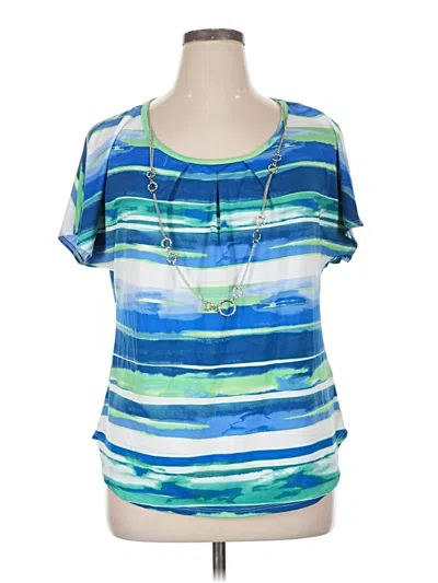 Pre-owned I.n. Studio Short Sleeve T-shirt In Blue