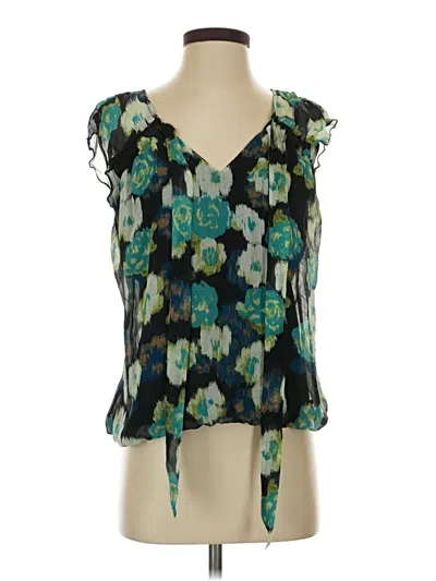 Pre-owned I.n. Studio Sleeveless Blouse In Teal