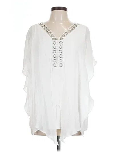 Pre-owned I.n. Studio Sleeveless Blouse In White