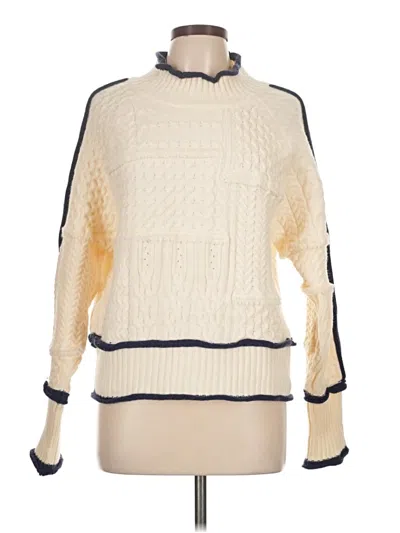 Pre-owned In The Beginning Pullover Sweater In White