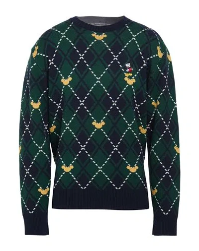 In The Box Man Sweater Green Size Xl Merino Wool, Viscose, Polyamide, Cashmere
