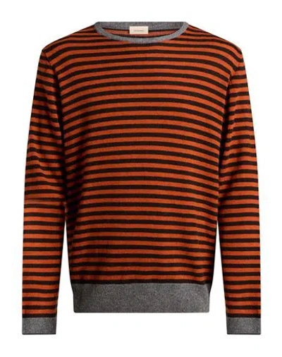 In The Box Man Sweater Orange Size Xl Wool, Viscose, Polyamide, Cashmere