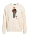 In The Box Man Sweatshirt Cream Size Xl Cotton In Neutral