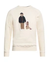 In The Box Man Sweatshirt Cream Size Xs Cotton In Yellow