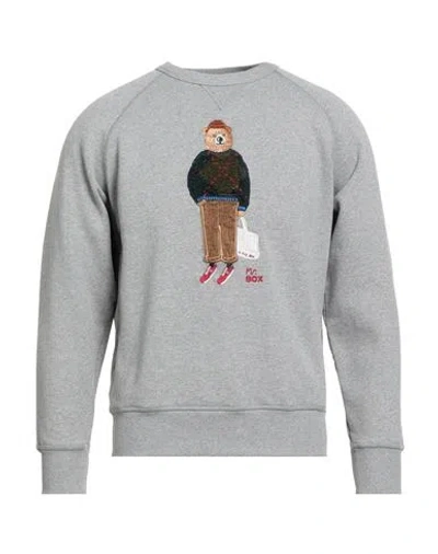 In The Box Man Sweatshirt Grey Size L Cotton In Gray