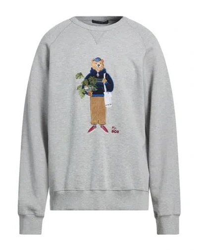 In The Box Man Sweatshirt Light Grey Size Xxl Cotton