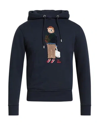 In The Box Man Sweatshirt Navy Size S Cotton In Blue