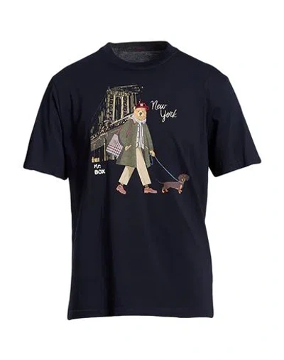 In The Box Man T-shirt Midnight Blue Size M Cotton