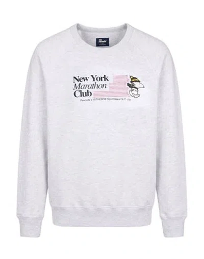 In The Box Peanuts X  Man Sweatshirt Grey Size M Cotton, Polyester