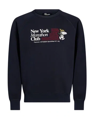 In The Box Peanuts X  Man Sweatshirt Midnight Blue Size L Cotton, Polyester
