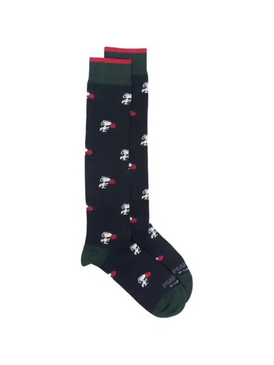 In The Box Peanuts-print Socks In Black