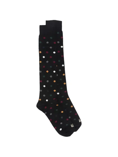 In The Box Polka-dot Socks In Black