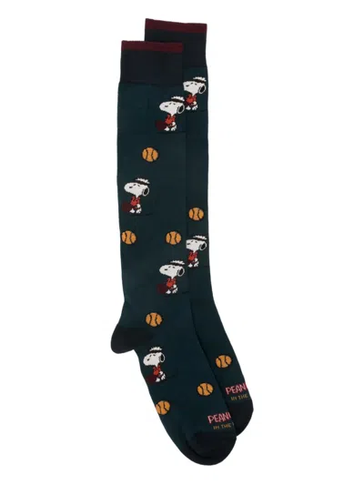 In The Box X Peanuts Snoopy Paddle Ball Socks In Blue