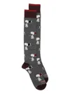 In The Box X Peanuts Snoopy Ski All-over Socks In Gray