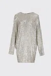 In The Mood For Love Woman Mini Dress Beige Size L Polyester In Multi