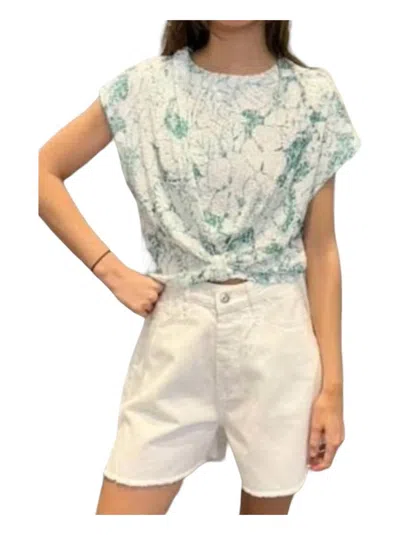 In The Mood For Love Amir Botanic Top In White-spinach In Multi