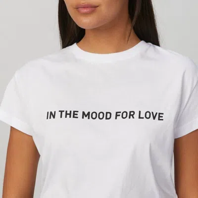 In The Mood For Love Ana T-shirt Top In White/black