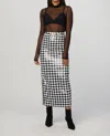 IN THE MOOD FOR LOVE ANIKA SKIRT IN BLACK/WHITE