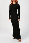 IN THE MOOD FOR LOVE BONNAUDET TRICOT DRESS IN BLACK