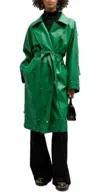 In The Mood For Love Cigar Coat In Amazon Green In Green