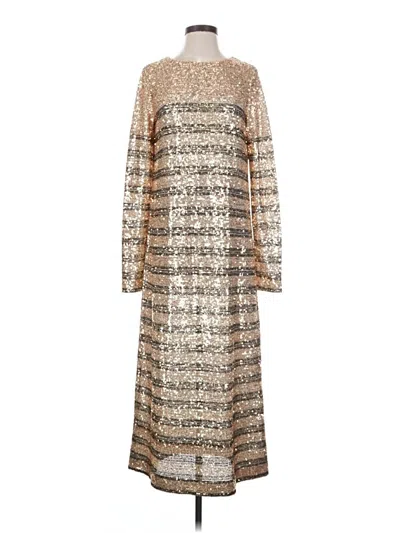 Pre-owned In The Mood For Love Cocktail Dress In Gold