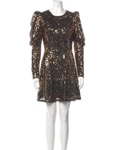 Pre-owned In The Mood For Love Crew Neck Mini Dress In Multicolor