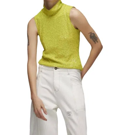 In The Mood For Love Estelle Top In Acid Green In Multi