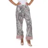 In The Mood For Love Feather-trimmed Springfield Sequin Pants In Multi