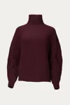 In The Mood For Love Fiona Sweater In Burgundy In Red