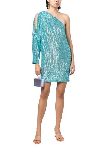 In The Mood For Love Igor Dress In Mermaid Blue In Green