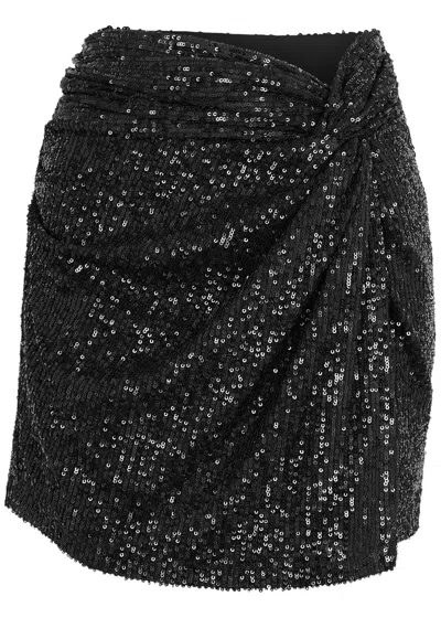 In The Mood For Love Islay Black Sequin Mini Skirt