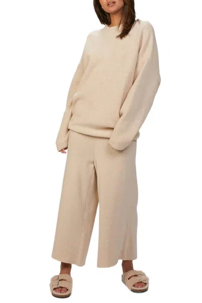IN THE MOOD FOR LOVE KORA TRICOT PANT IN BEIGE