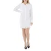 In The Mood For Love Ladies White Lina Button-front Sequin Mini Bodycon Dress In White