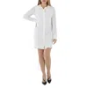 In The Mood For Love Ladies White Lina Button-front Sequin Mini Bodycon Dress In White