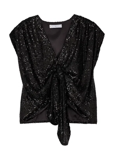 In The Mood For Love Larissa Black Sequin Top