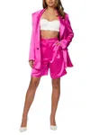 In The Mood For Love Lyall High-rise Shorts In Fuchsia In Pink