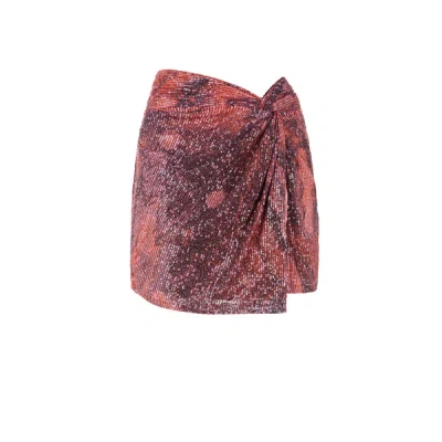 In The Mood For Love Sequinned Mini Skirt In Pink