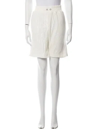 Pre-owned In The Mood For Love Patterned Mini Shorts In Neutrals