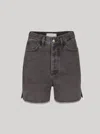 In The Mood For Love Rachel Shorts In Charcoal In Pink