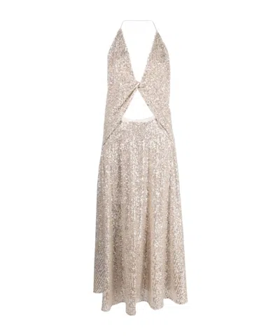 In The Mood For Love Sequin Dress In Neutral