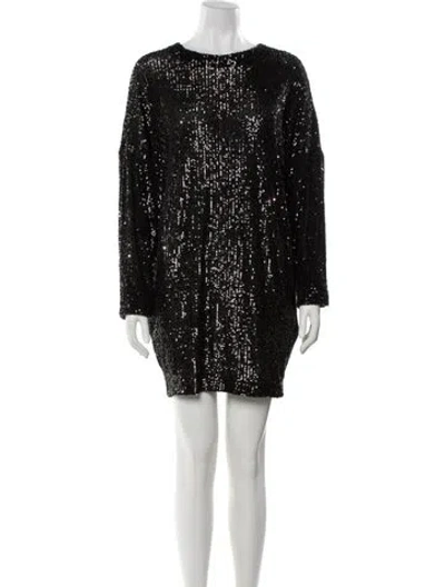 Pre-owned In The Mood For Love Sequin Mini Dress W/ Tags In Black