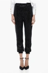 In The Mood For Love Sequined Asha Pants With Ankle Cuffs