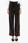 In The Mood For Love Sequined Clyde Pants With Wide Leg