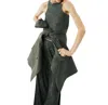 In The Mood For Love Tanja Solid Top In Olive In Green