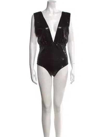 Pre-owned In The Mood For Love V-neck Sleeveless Bodysuit W/ Tags In Multi