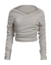 In The Mood For Love Woman Top Beige Size M Nylon, Metallic Fiber, Elastane In Beige